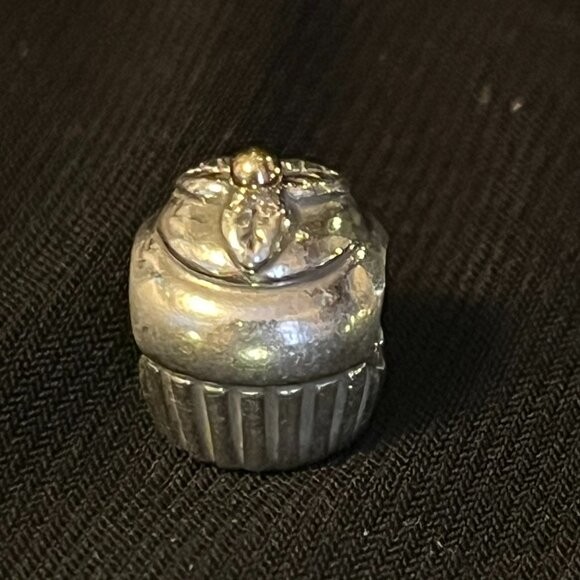 Pandora Cupcake Charm – Sterling Silver & 14K Gold – ALE 925 – Retired - Picture 3 of 8